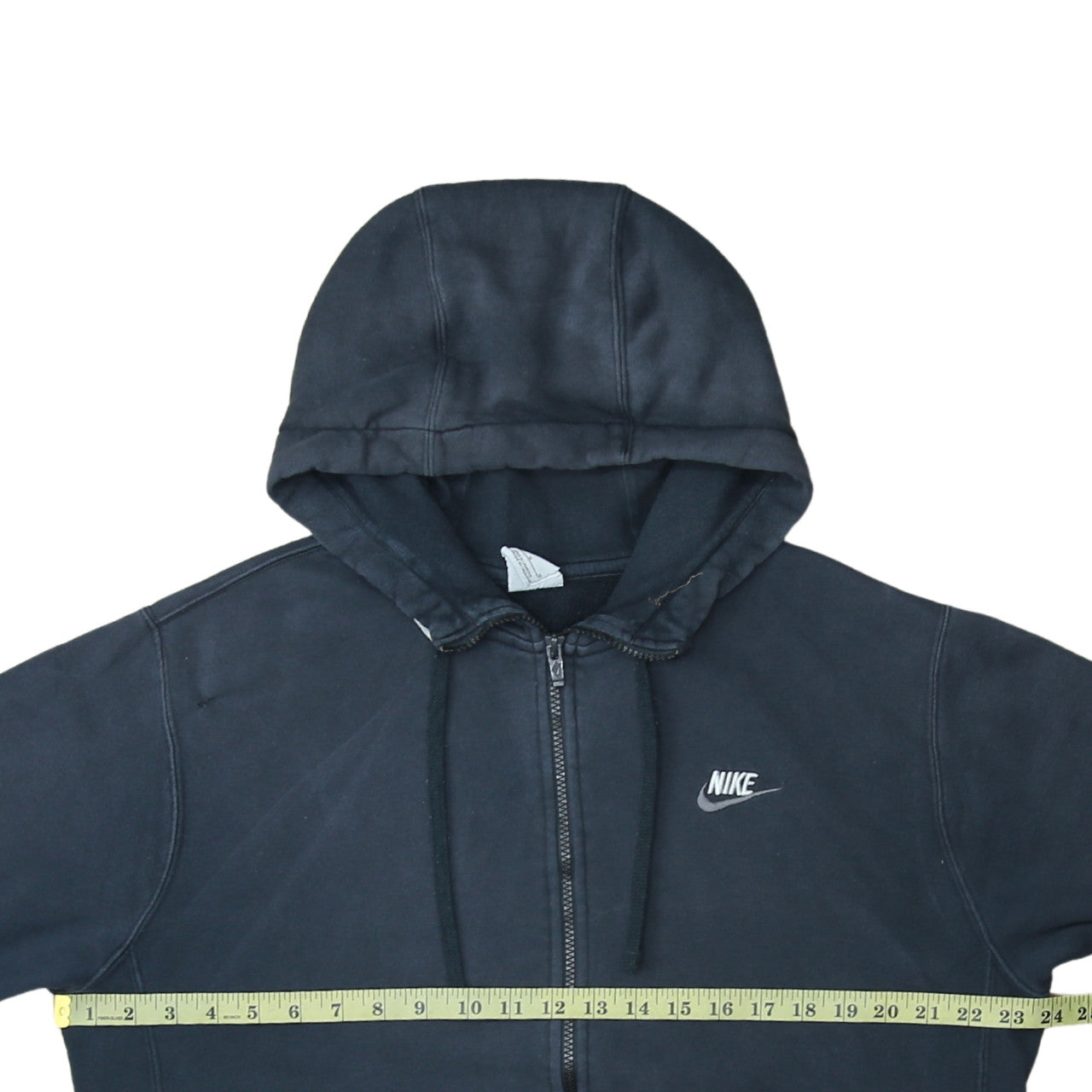 Nike Men's Black Full Zip Hoodie M Regular Fit Fleece Sweatshirt