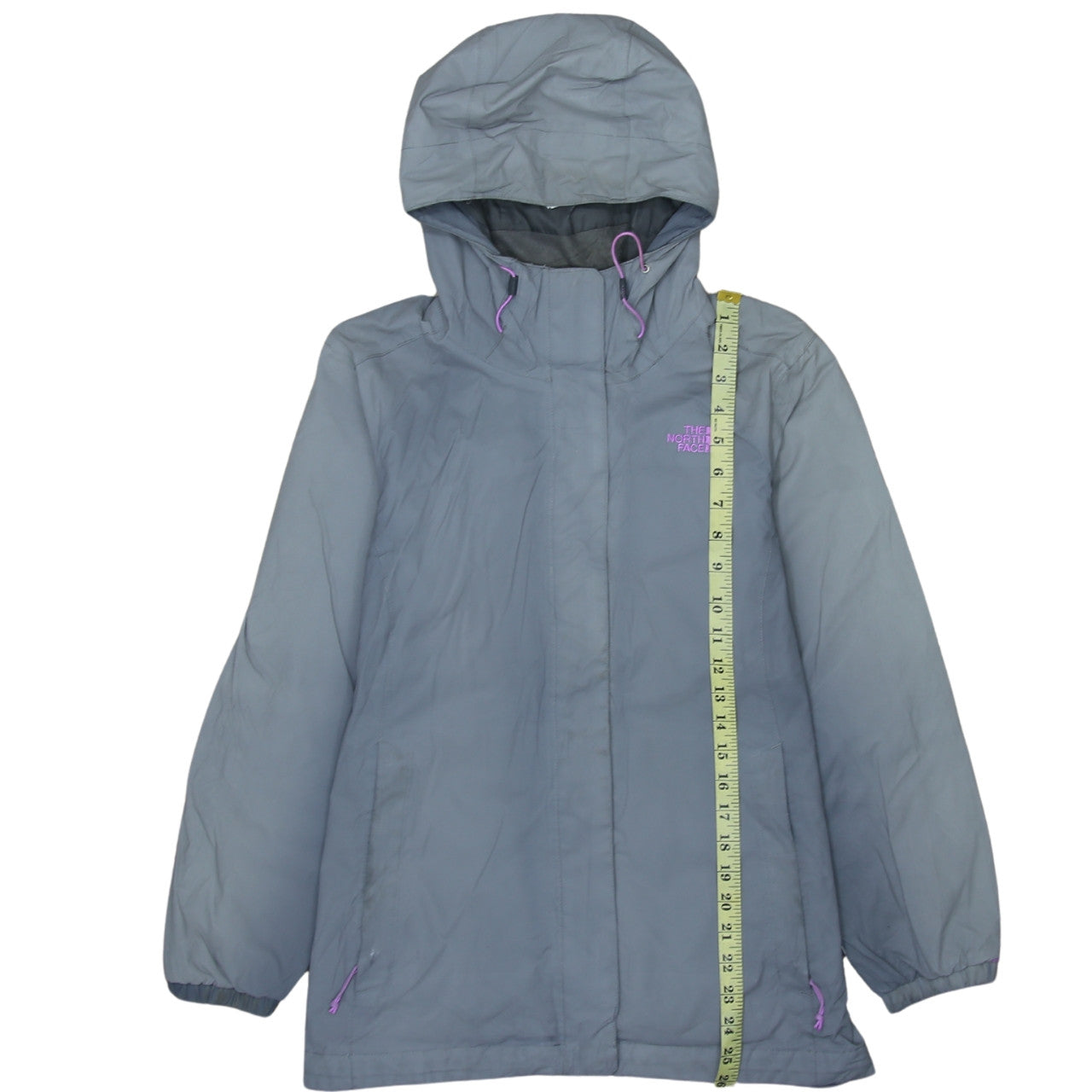 The North Face Women Grey Hooded Waterproof Parka Jacket M