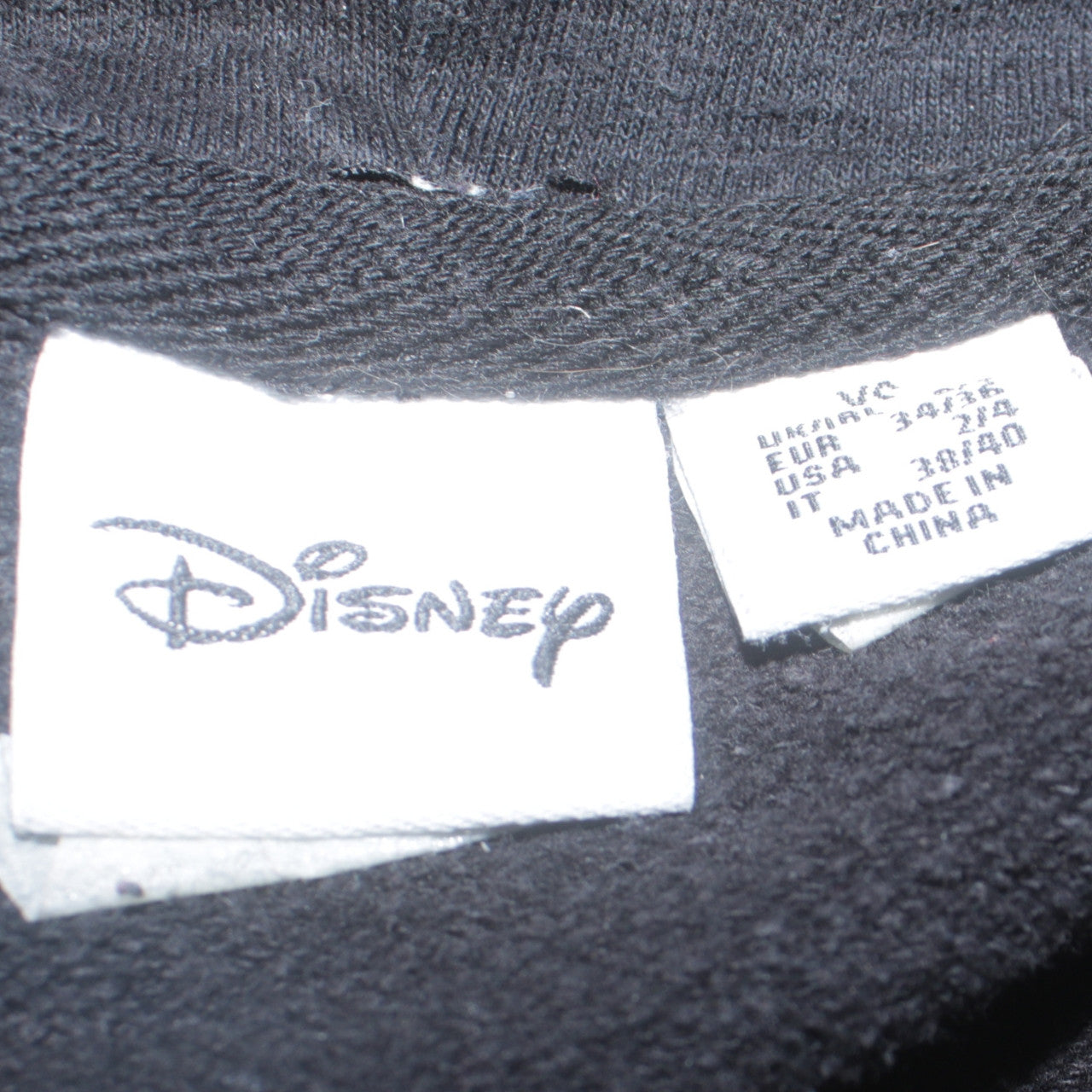 Disney Primark Womens Black XS Mickey Mouse Pullover Hoodie
