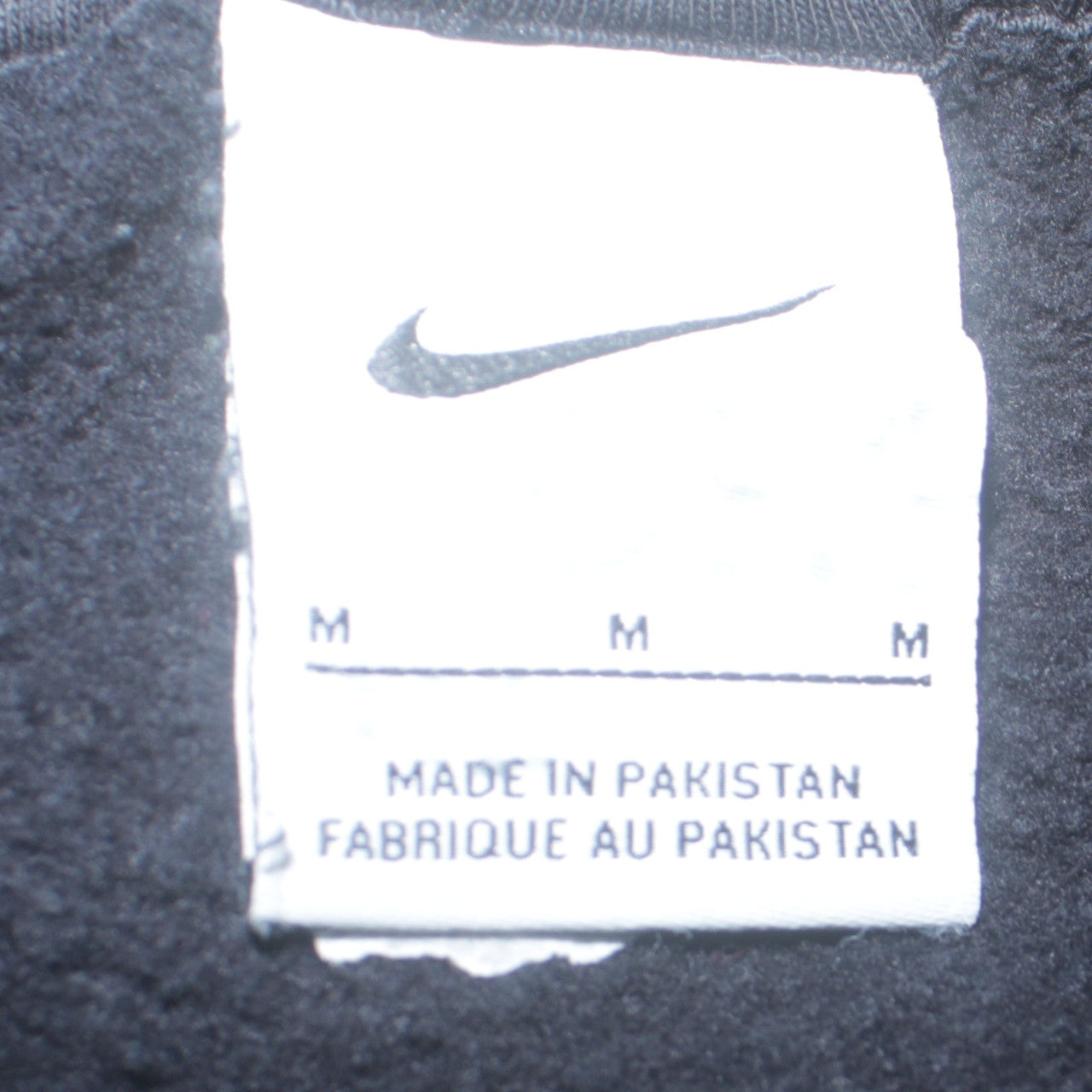 Nike Men's Black Pullover Sweatshirt M Crew Neck Fleece