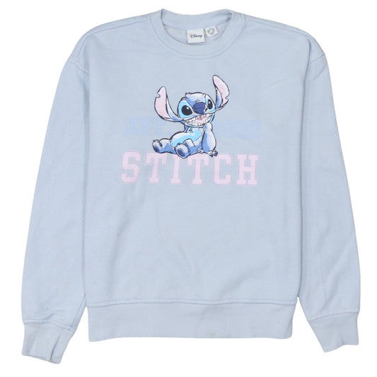 Disney Primark Women Blue Stitch Sweatshirt 2XS Pullover Jumper
