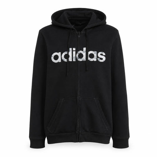 Adidas Men's Black Full Zip Hoodie Size S Sports Fleece