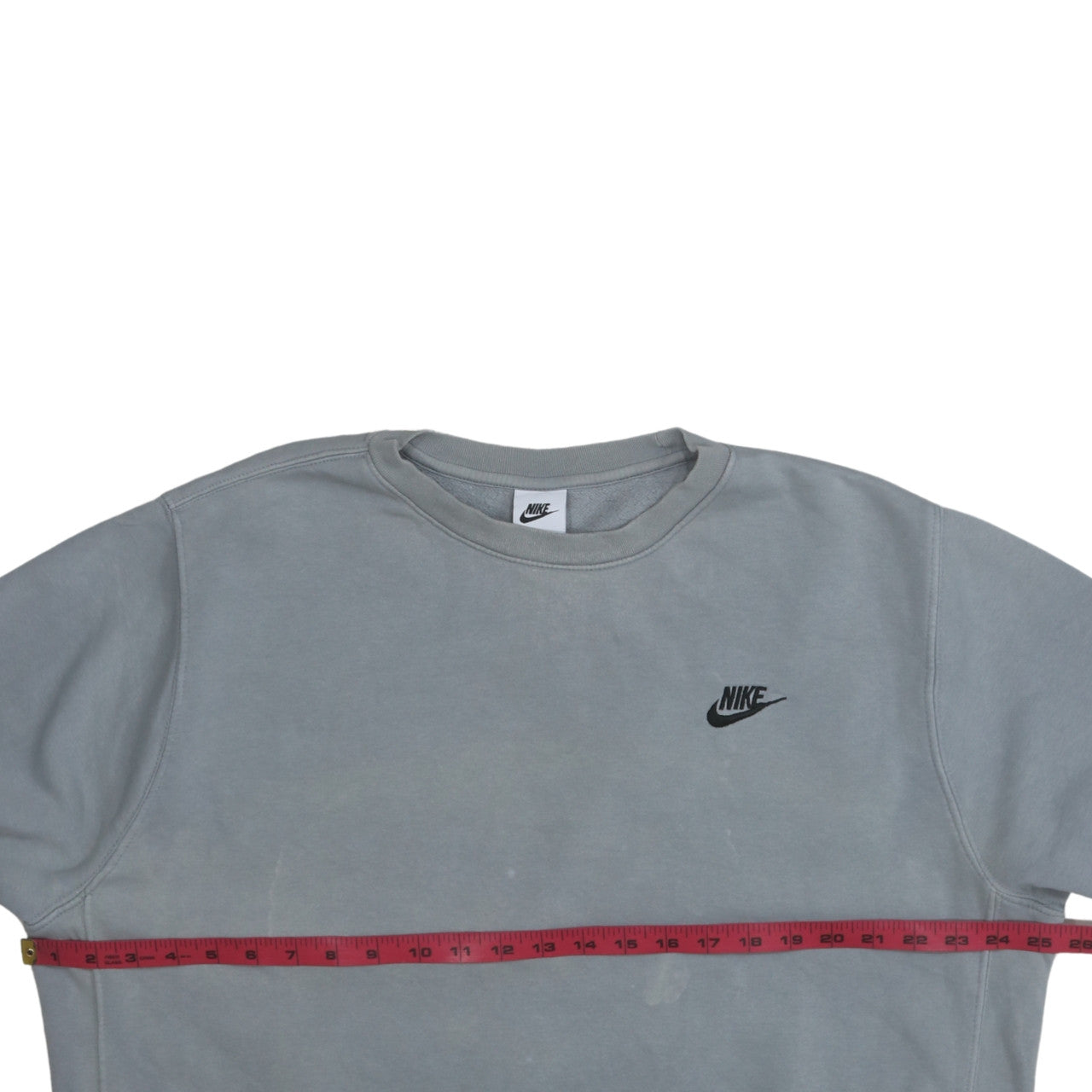 Nike Men's Grey Crew Neck Pullover Sweatshirt L Regular Fit