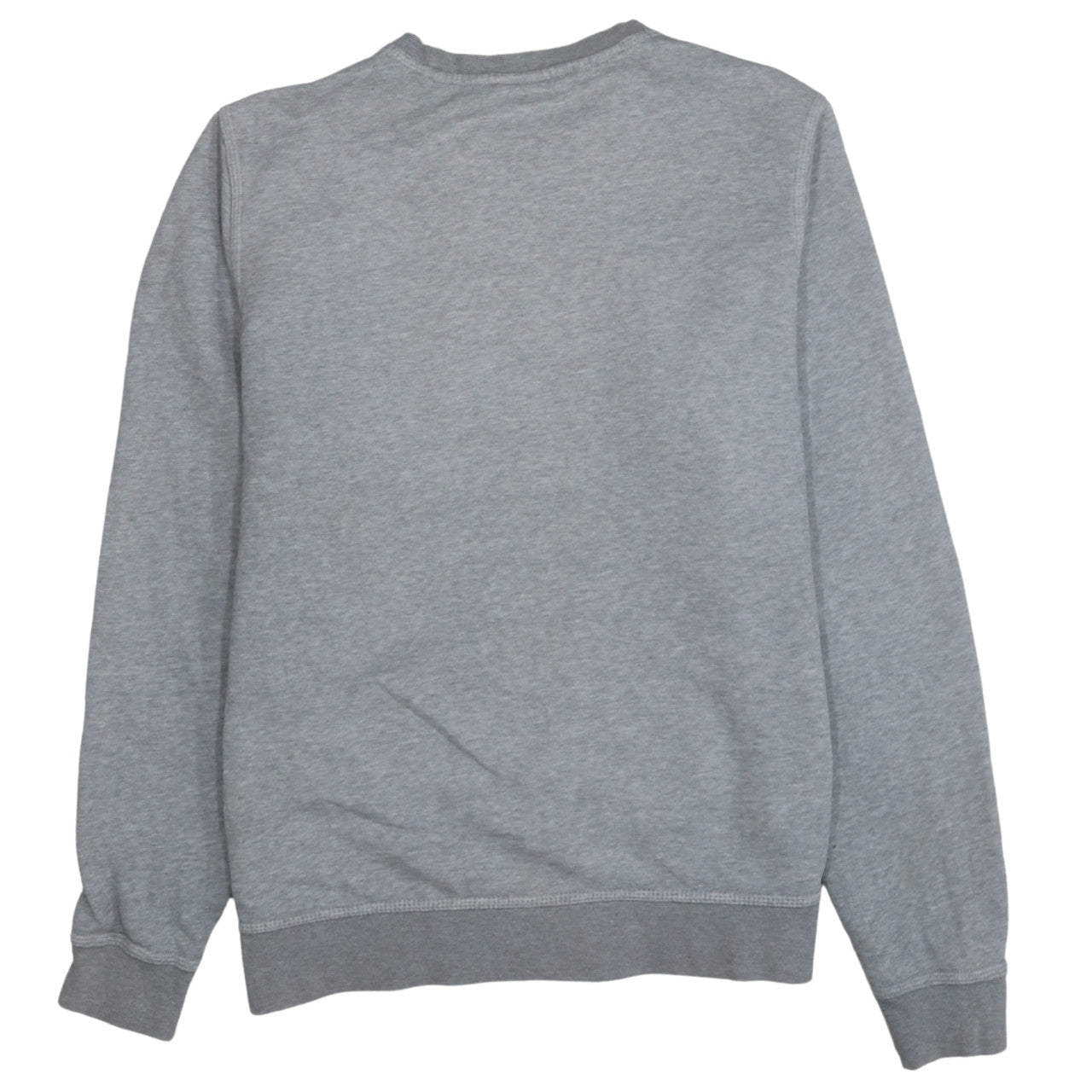 Nike Men's Grey Crew Neck Sweatshirt L Long Cotton Blend