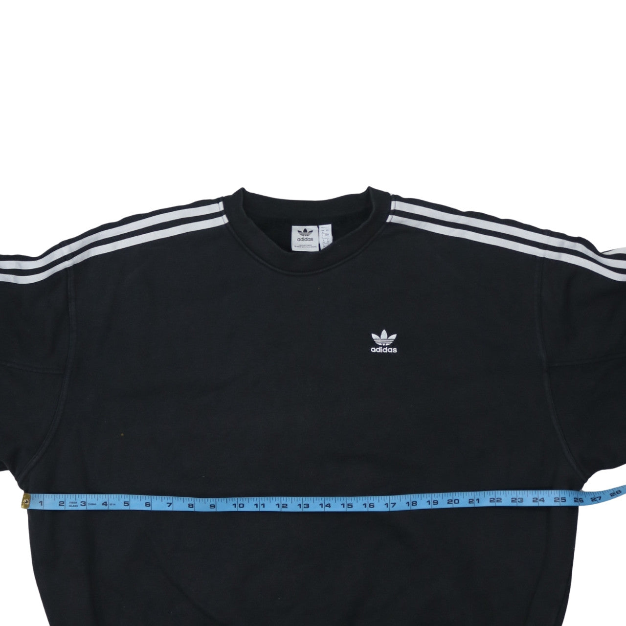 Adidas Men's Black Crew Neck Pullover Sweatshirt Size L