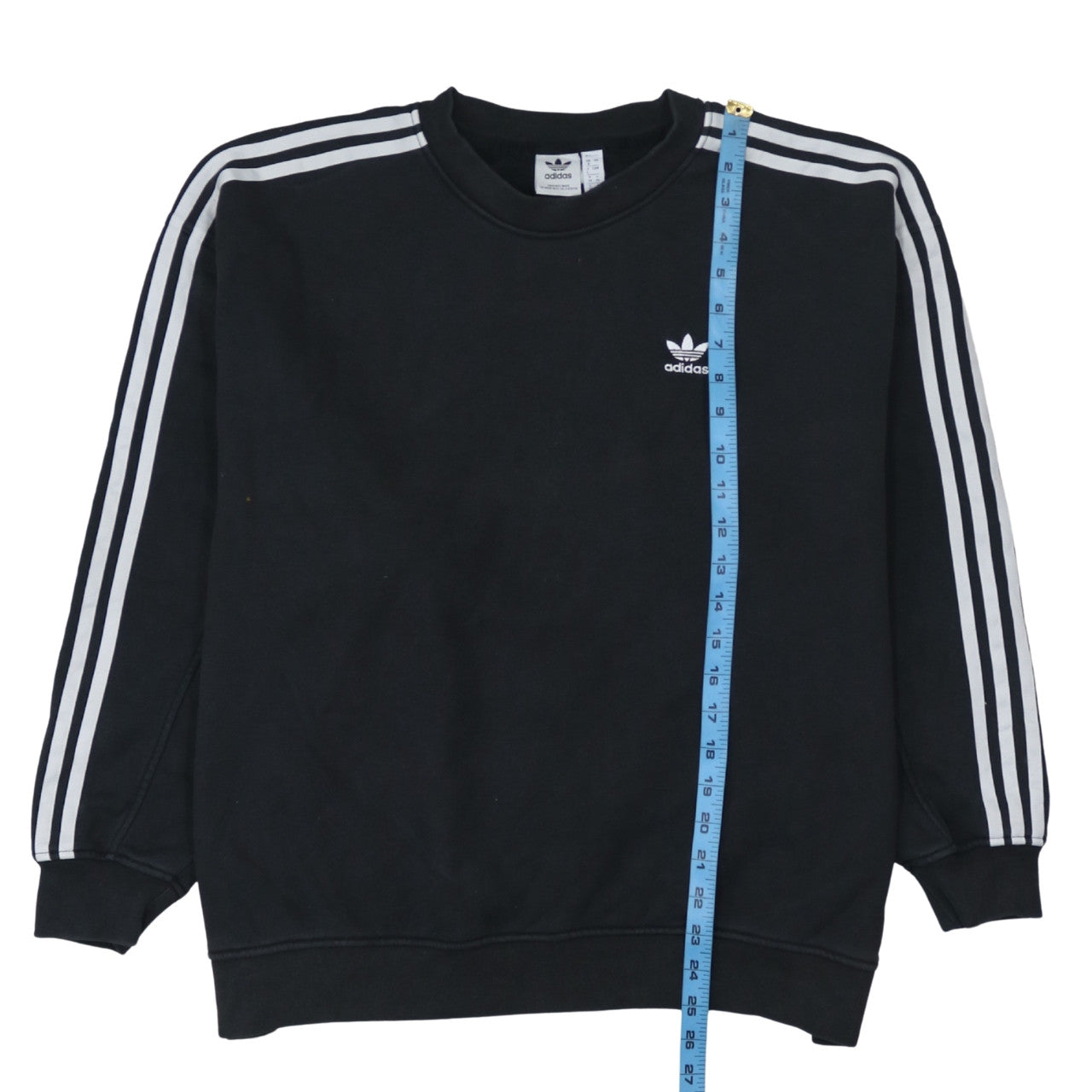 Adidas Men's Black Crew Neck Pullover Sweatshirt Size L