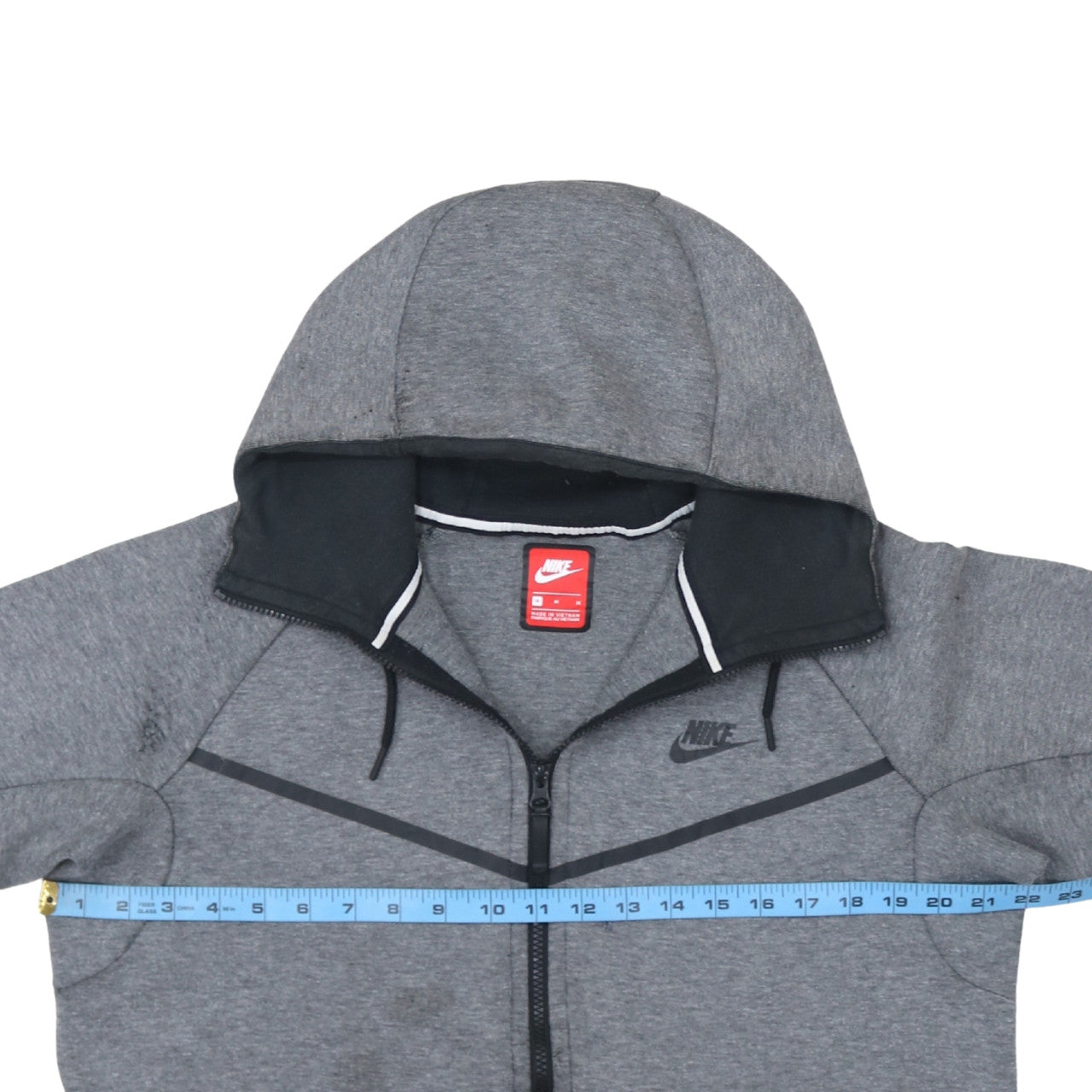 Nike Men’s Grey Full Zip Hoodie Sweatshirt Size S Sportswear