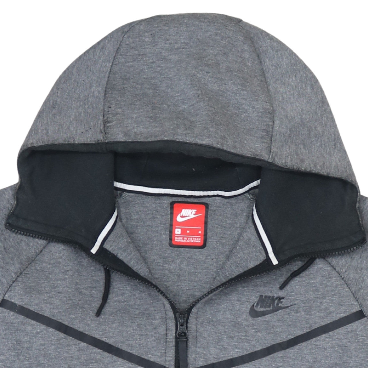 Nike Men’s Grey Full Zip Hoodie Sweatshirt Size S Sportswear