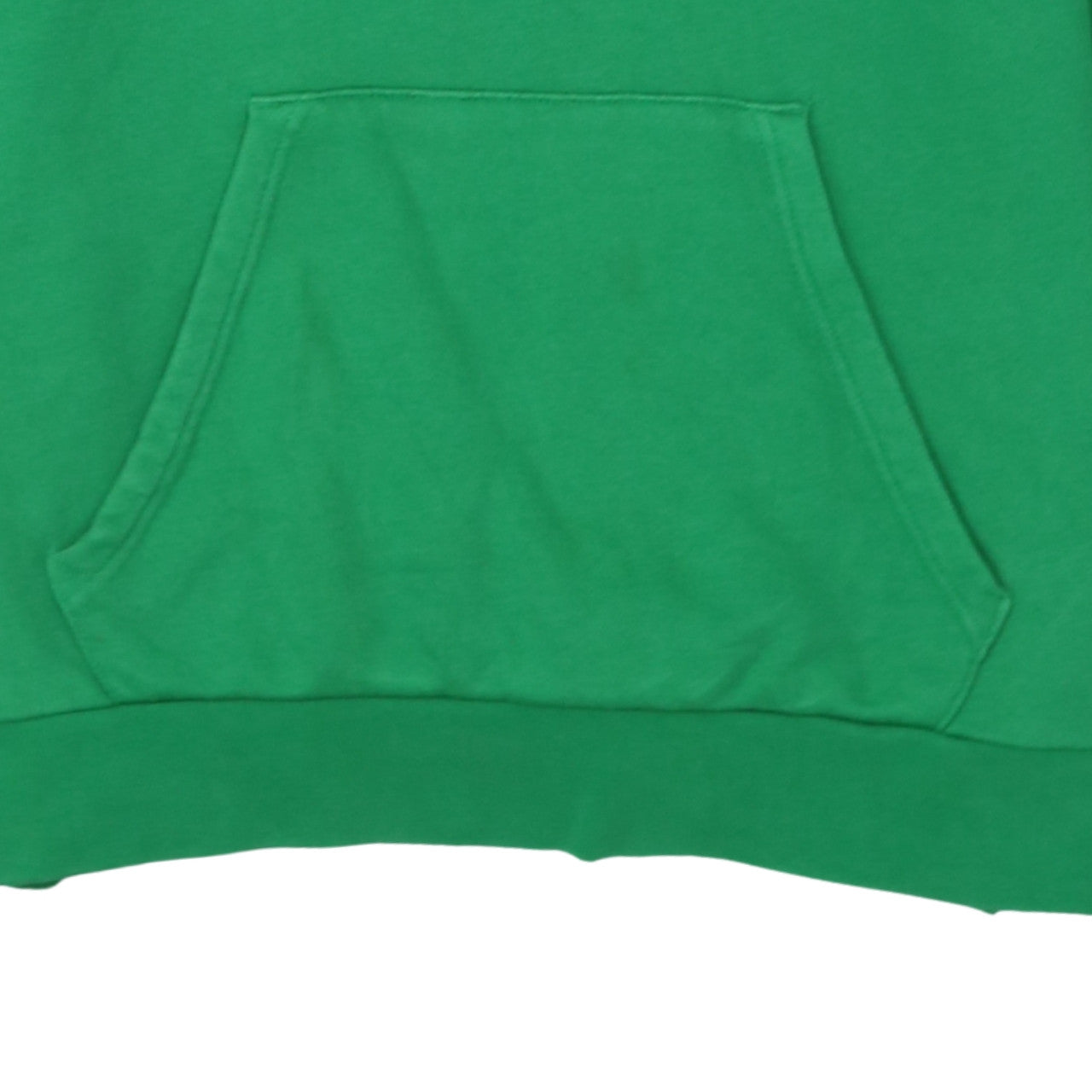 Adidas Mens Green Pullover Hoodie M Sports Fleece Sweatshirt