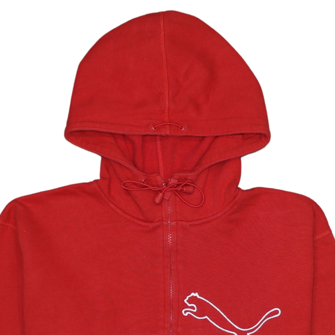 Puma Men’s Red Full Zip Hoodie Sweatshirt Size L Sports Fleece