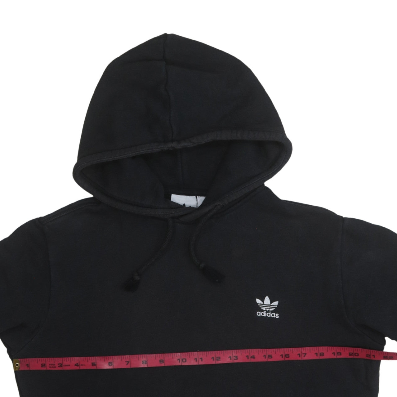 Adidas Men Black Pullover Hoodie Size M Sports Fleece Sweatshirt