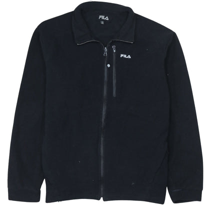Additional front view of Fila Men's Black 2XL Full Zip Fleece Jacket