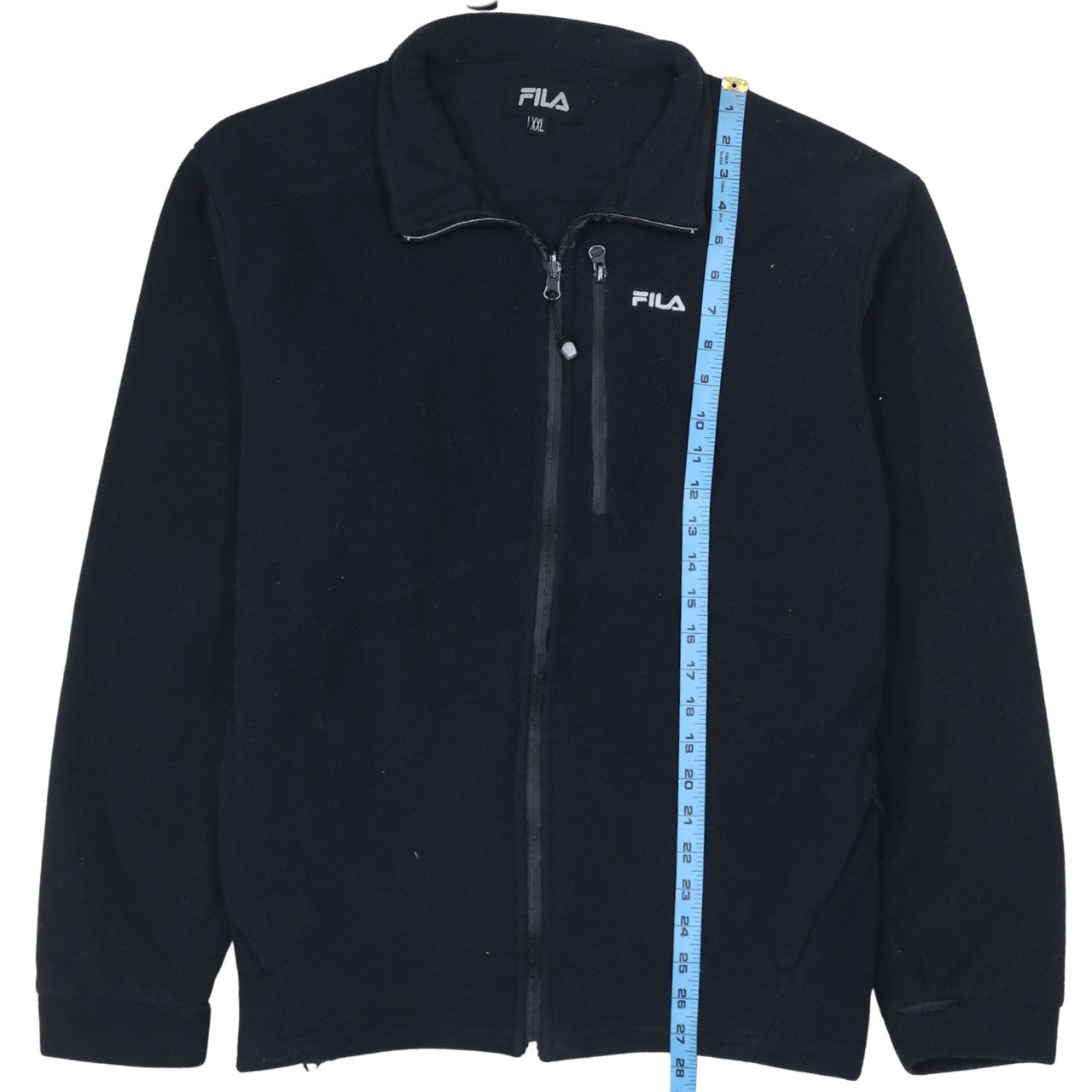 Fila Men's Black 2XL Full Zip Fleece Jacket