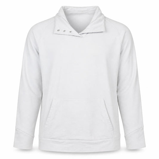 Adidas Men's White Climalite Golf Sweatshirt Size L Pullover Mock Neck