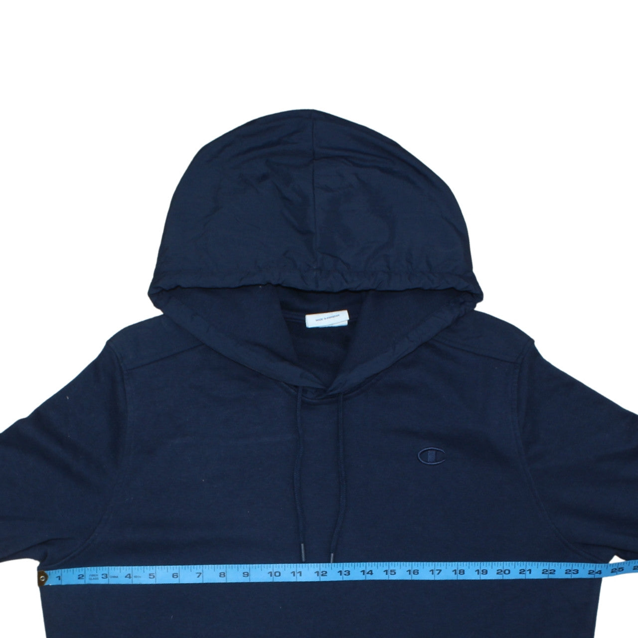 Champion Men Navy Blue Pullover Hoodie XL Cotton Blend