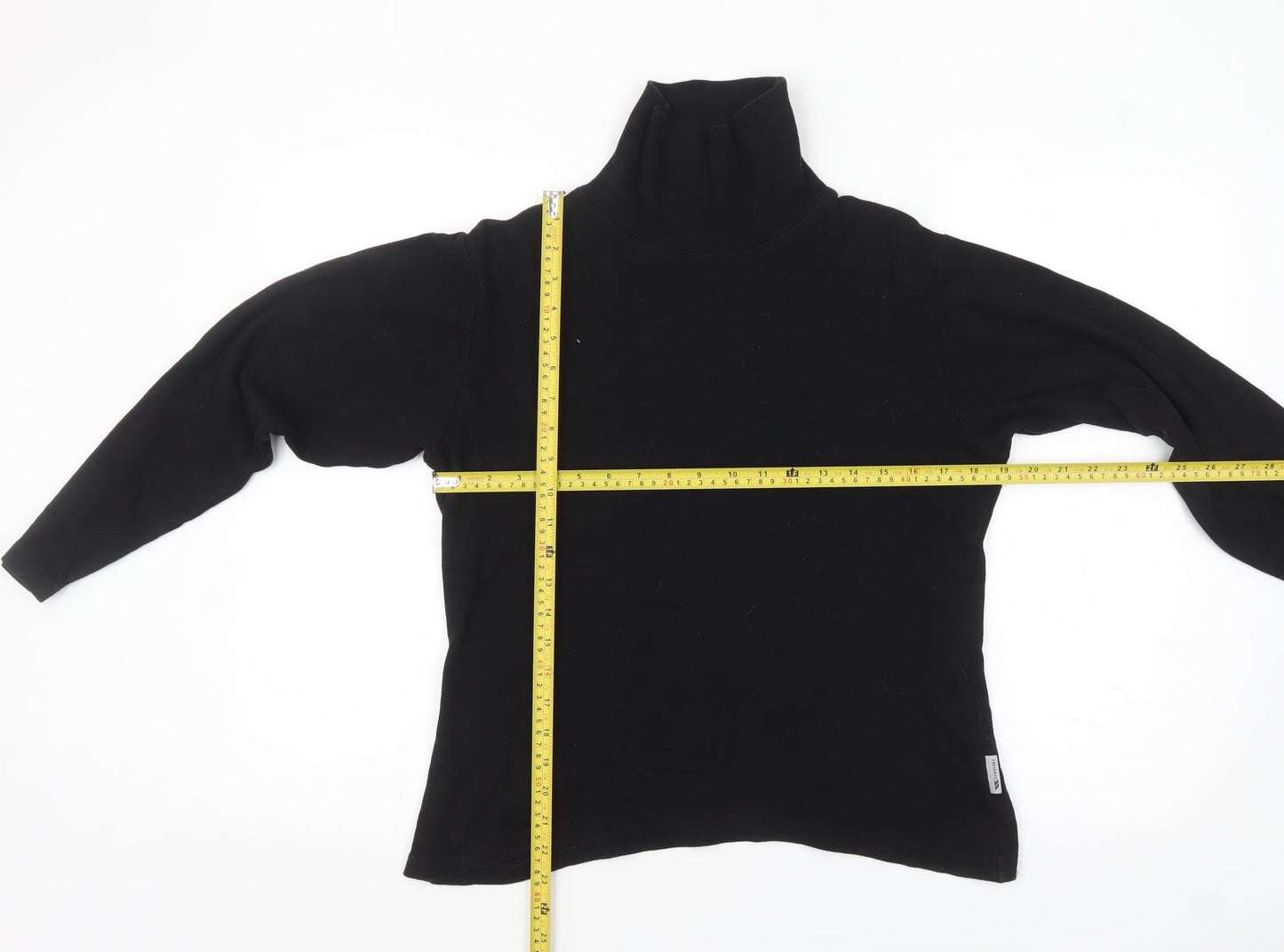 Trespass Women Black L Long Sleeve Roll Neck Cotton Top
