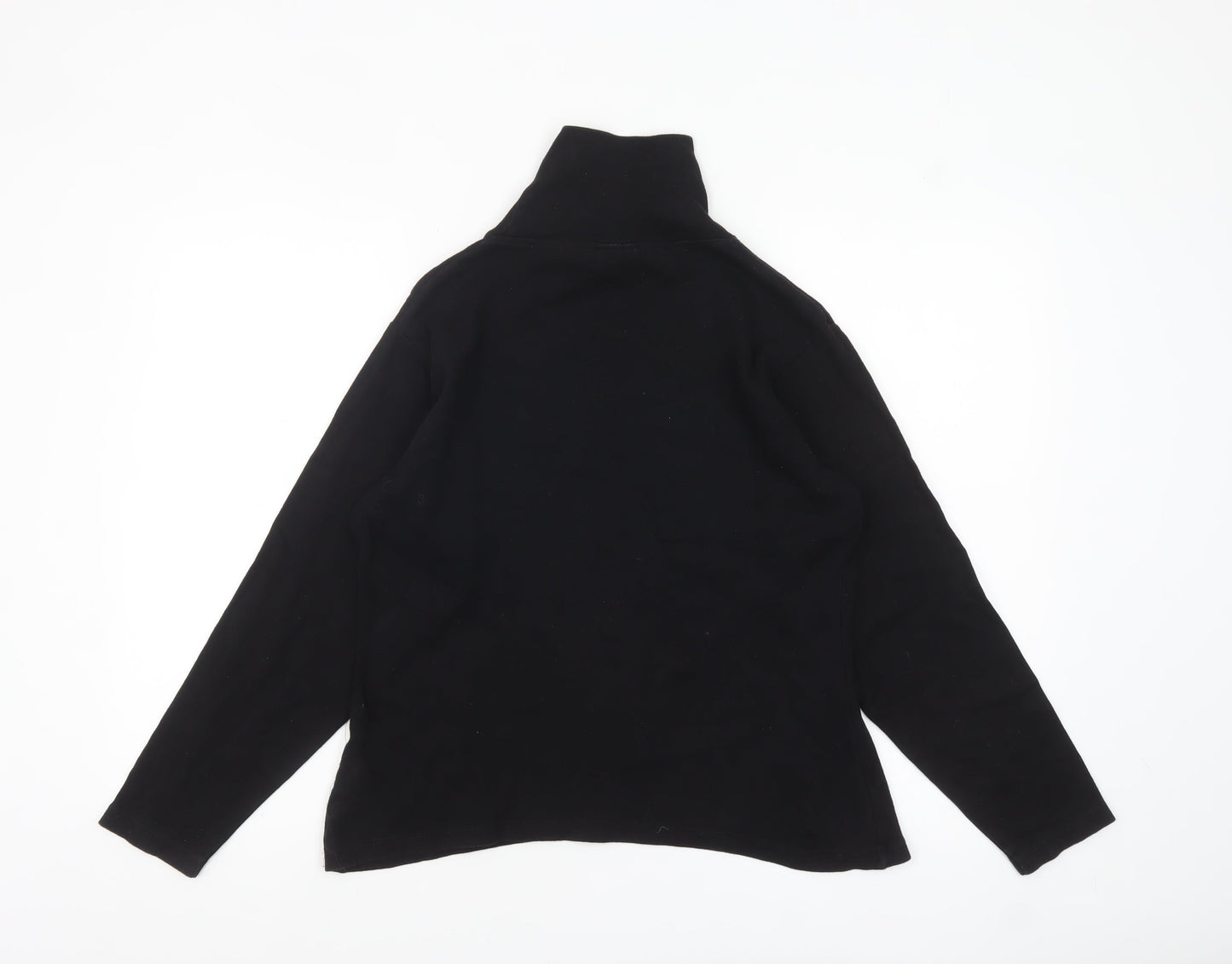 Trespass Women Black L Long Sleeve Roll Neck Cotton Top