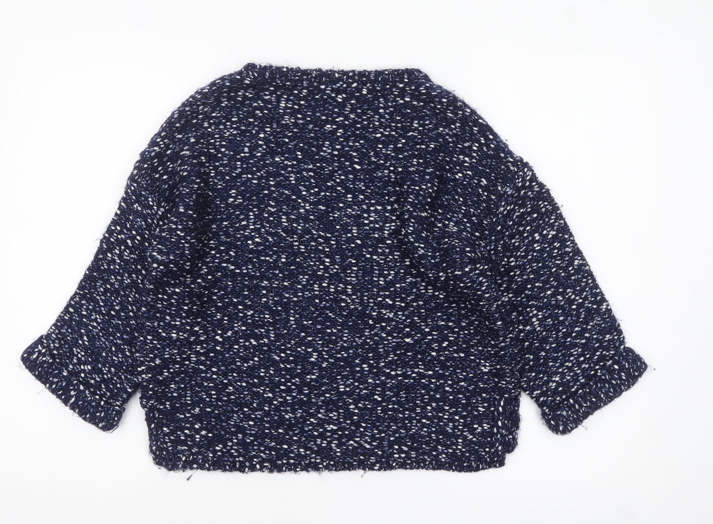 Marks and Spencer Women’s Blue Mix Chunky Knit Jumper Small