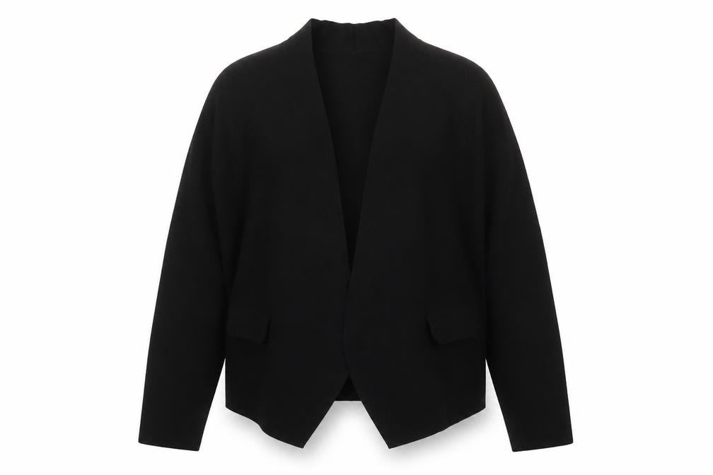 Jigsaw Womens Black Knit Cardigan M Viscose Blend Long Sleeve