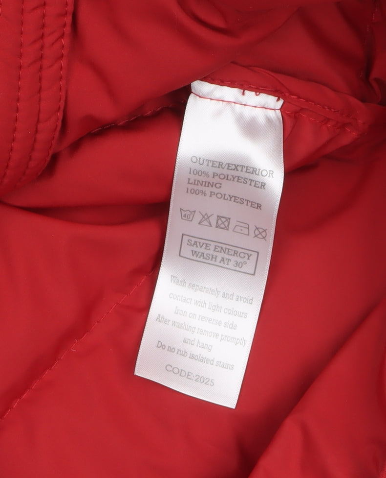 Spindle Men's Red Hooded Puffer Jacket Medium Insulated Full Zip
