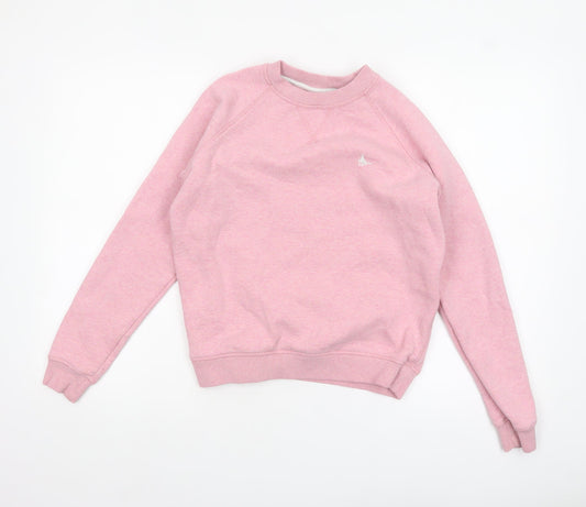 Jack Wills Womens Pink Crew Neck Pullover Sweatshirt Size UK 4