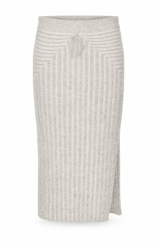 Topshop Women Beige Wool Knit Midi Pencil Skirt M