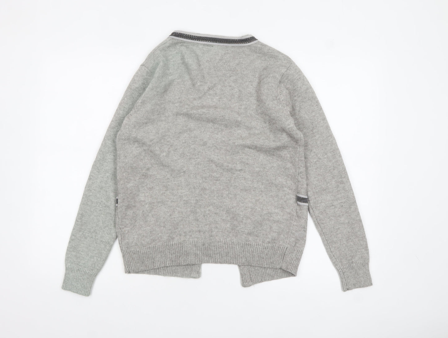 Soyaconcept Women's Grey Knit Open Cardigan Size S Lightweight