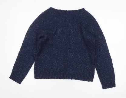 Gap Women’s Blue Chunky Knit Crew Neck Pullover Jumper XS