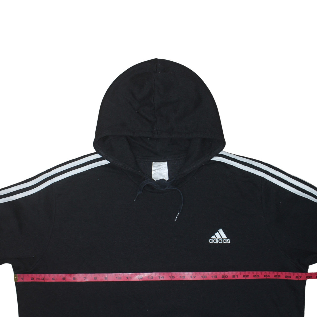 Adidas Mens Black Pullover Hoodie L Sports Fleece Sweatshirt