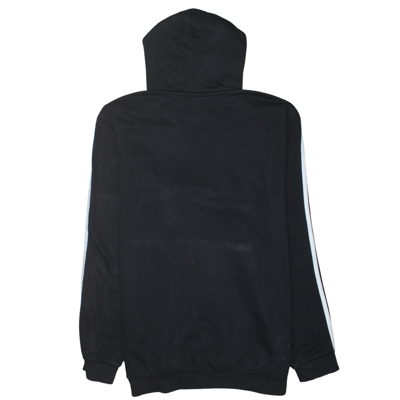 Adidas Mens Black Pullover Hoodie L Sports Fleece Sweatshirt