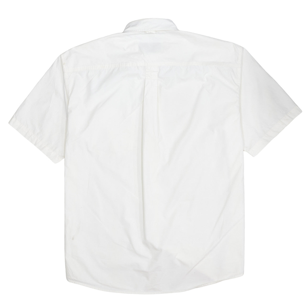Timberland Men's White L Button-Down Cotton Short Sleeve Shirt