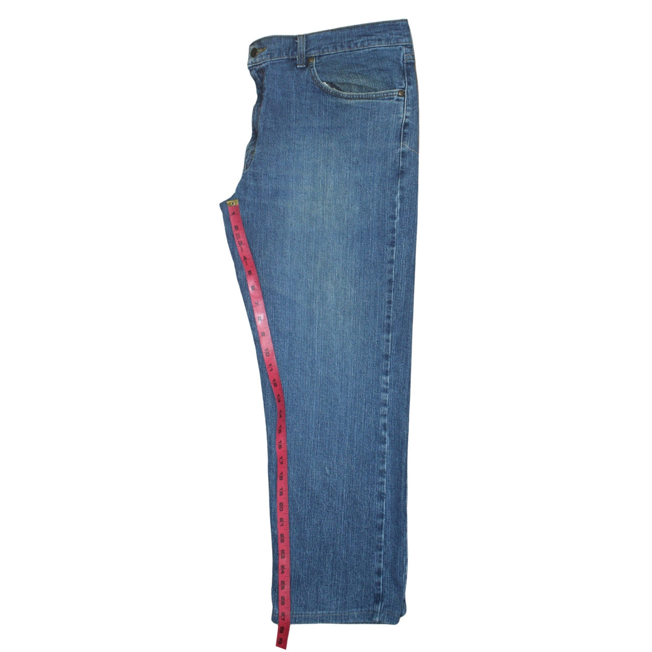 Lee Men's Blue Regular Fit Straight Leg Denim Jeans 40W 30L