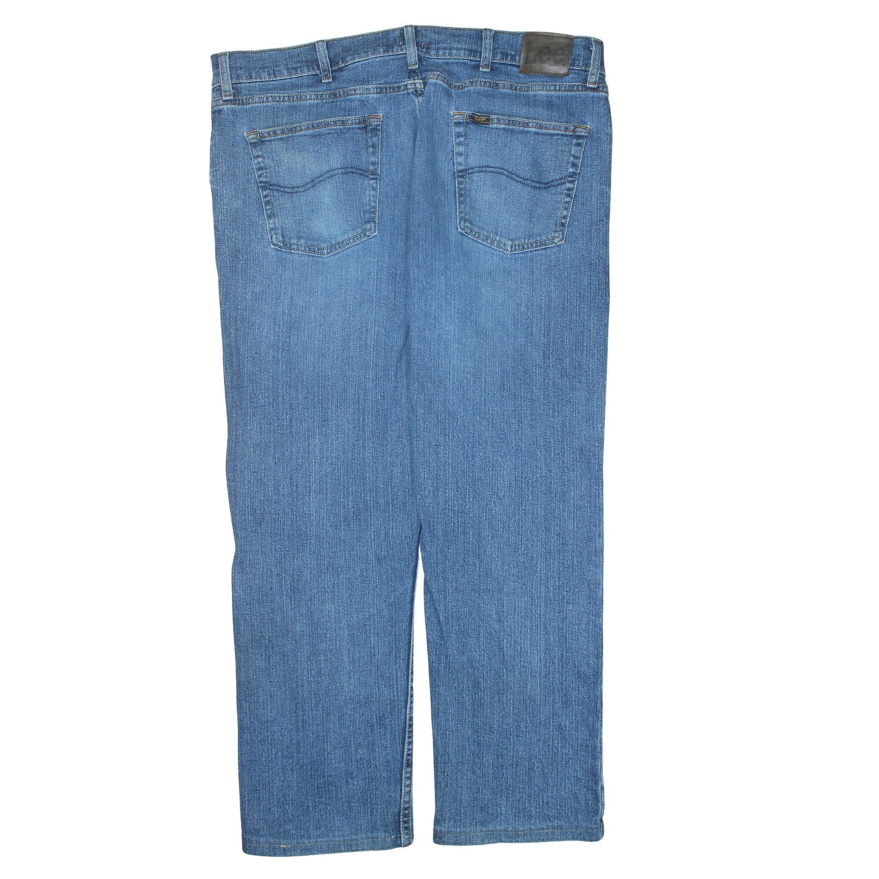 Lee Men's Blue Regular Fit Straight Leg Denim Jeans 40W 30L
