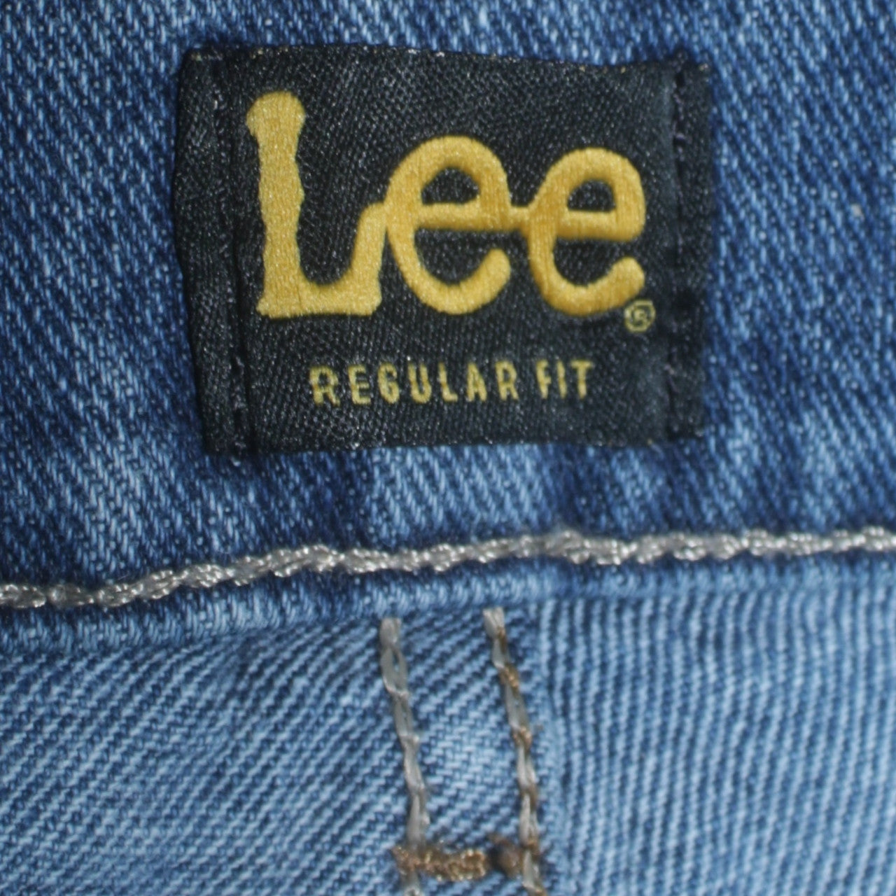 Lee Men's Blue Regular Fit Straight Leg Denim Jeans 40W 30L