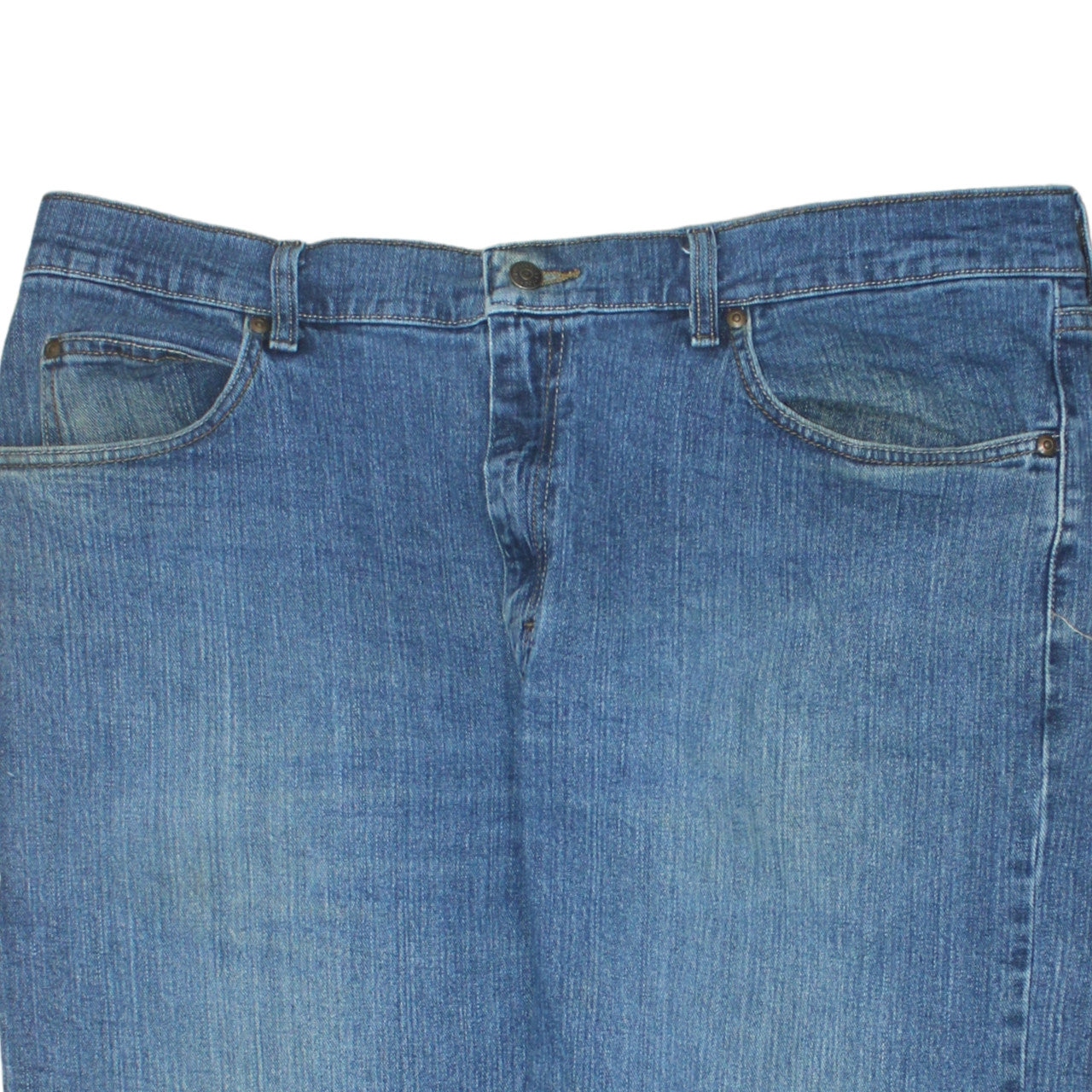 Lee Men's Blue Regular Fit Straight Leg Denim Jeans 40W 30L