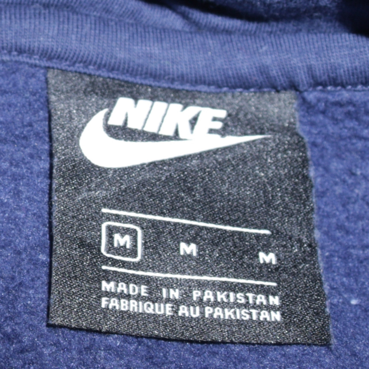 Nike Women’s Blue Pullover Hoodie Medium Cotton Logo Sweatshirt