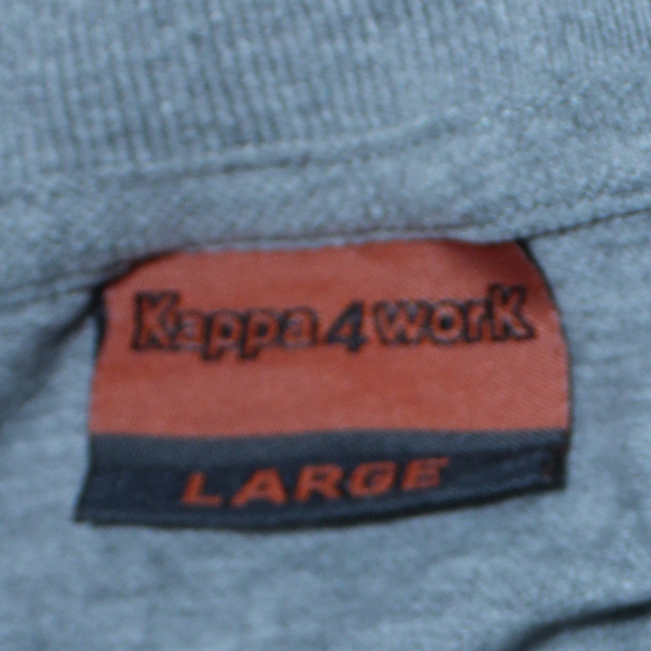 Kappa4work Men's Grey Long Sleeve Cotton Blend Polo Shirt L
