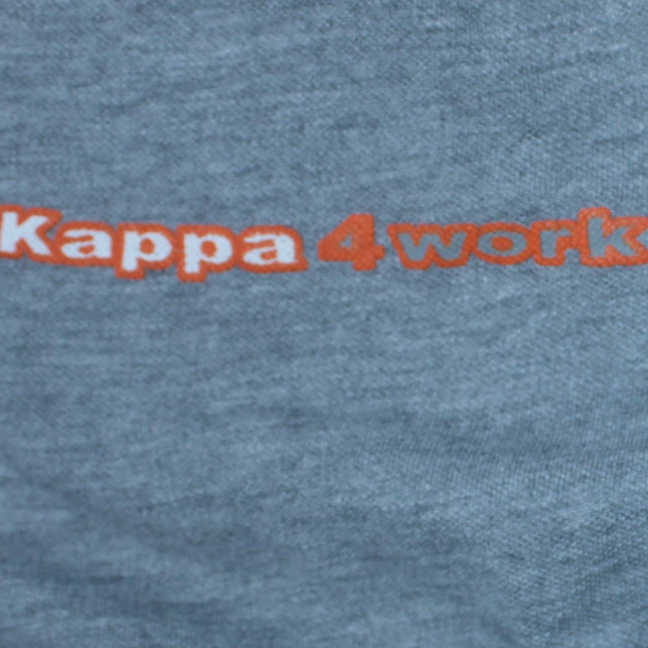 Kappa4work Men's Grey Long Sleeve Cotton Blend Polo Shirt L