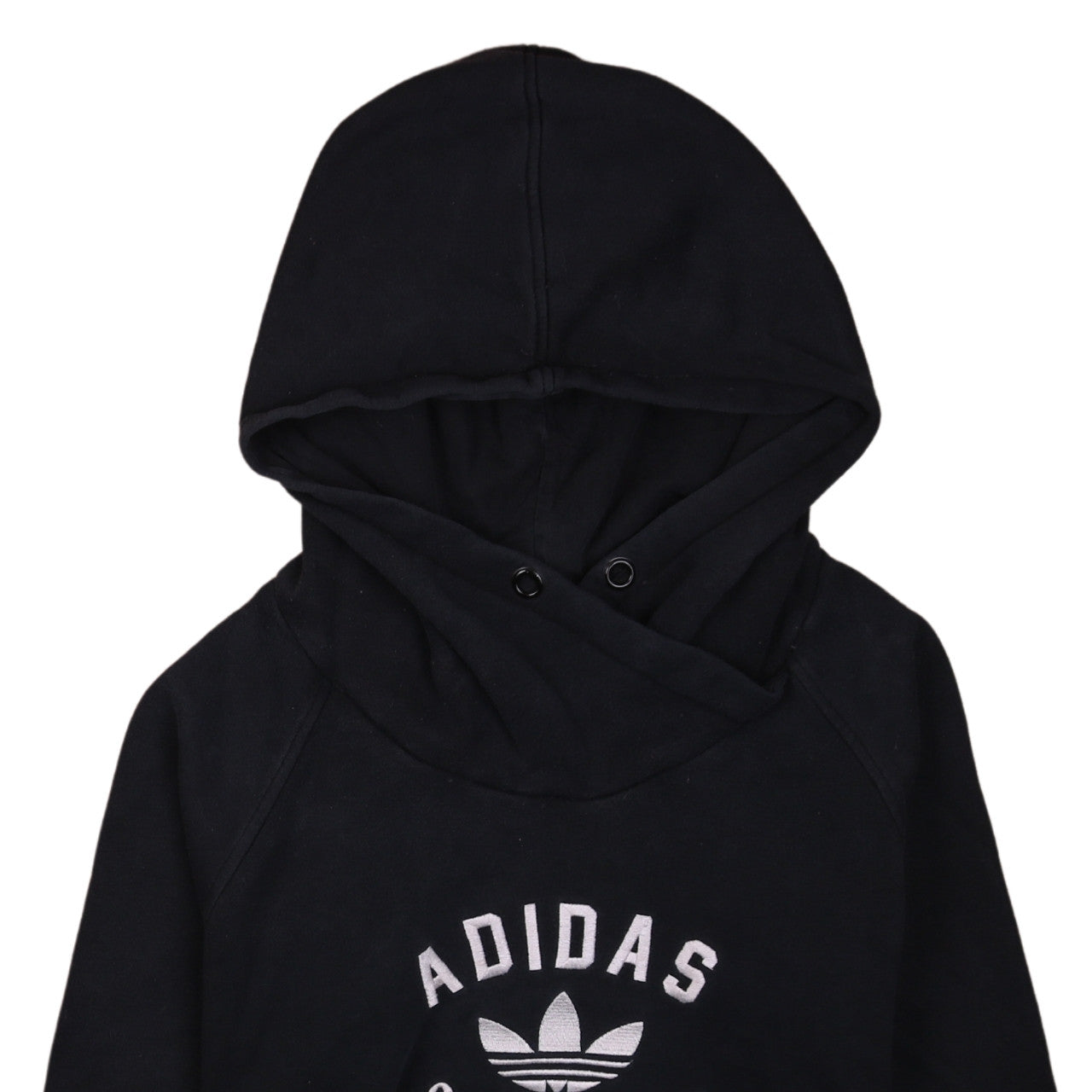 Adidas Originals Women Black Pullover Hoodie Size 16 Graphic Print