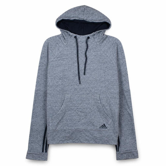 Adidas Womens Blue Hoodie Medium Pullover Hooded Sweatshirt