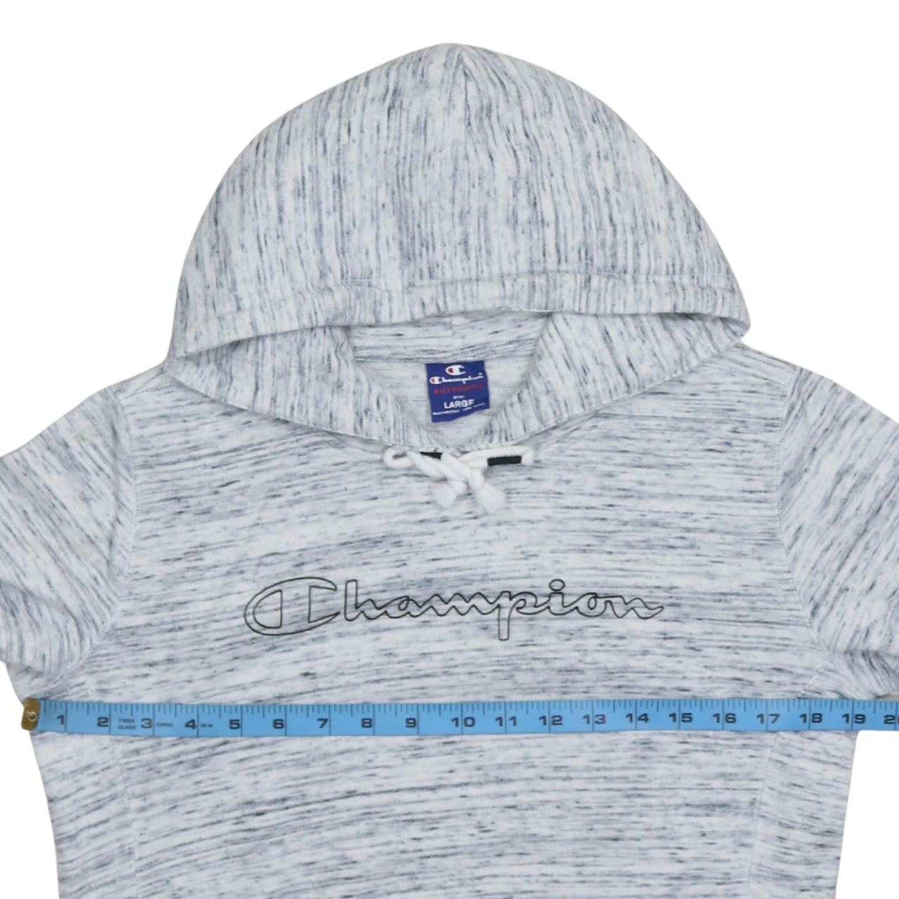 Champion Women’s Grey Pullover Hoodie Large Cotton Blend
