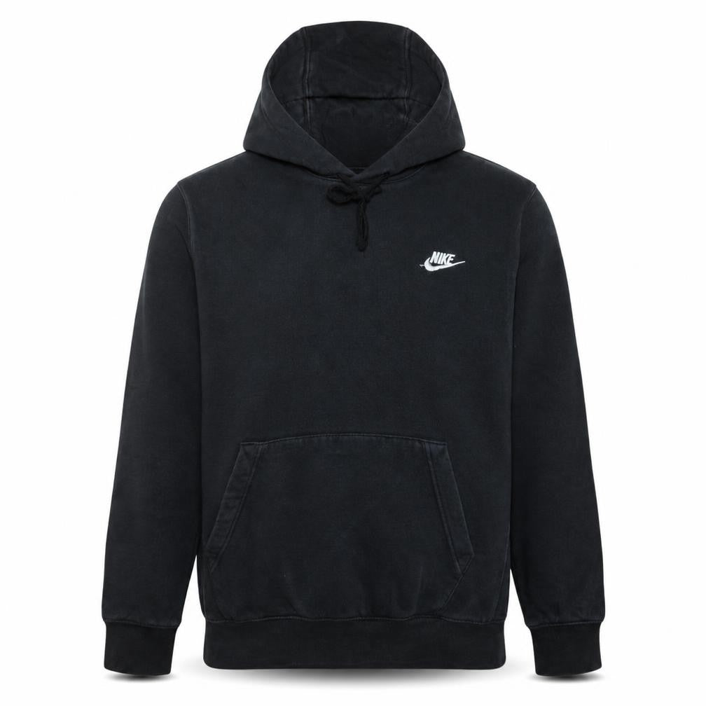 Nike Men's Black Pullover Hoodie M Regular Fit Fleece Sweatshirt