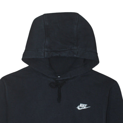 Nike Men's Black Pullover Hoodie M Regular Fit Fleece Sweatshirt