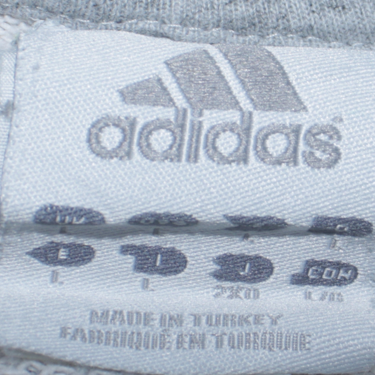 Adidas Mens Grey Graphic Logo Pullover Sweatshirt Size M