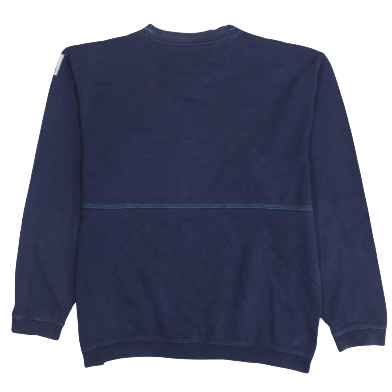 Adidas Men's Blue Cotton Crew Neck Pullover Sweatshirt L Vintage Sports