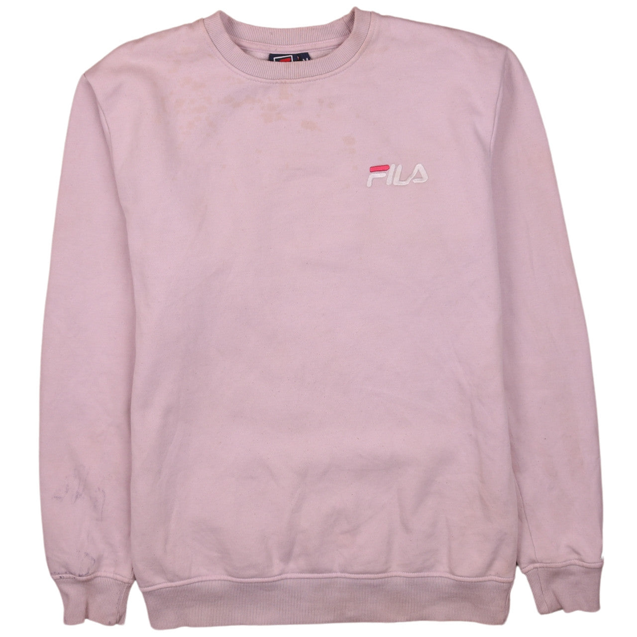Fila Women Pink Crew Neck Pullover Sweatshirt Size M