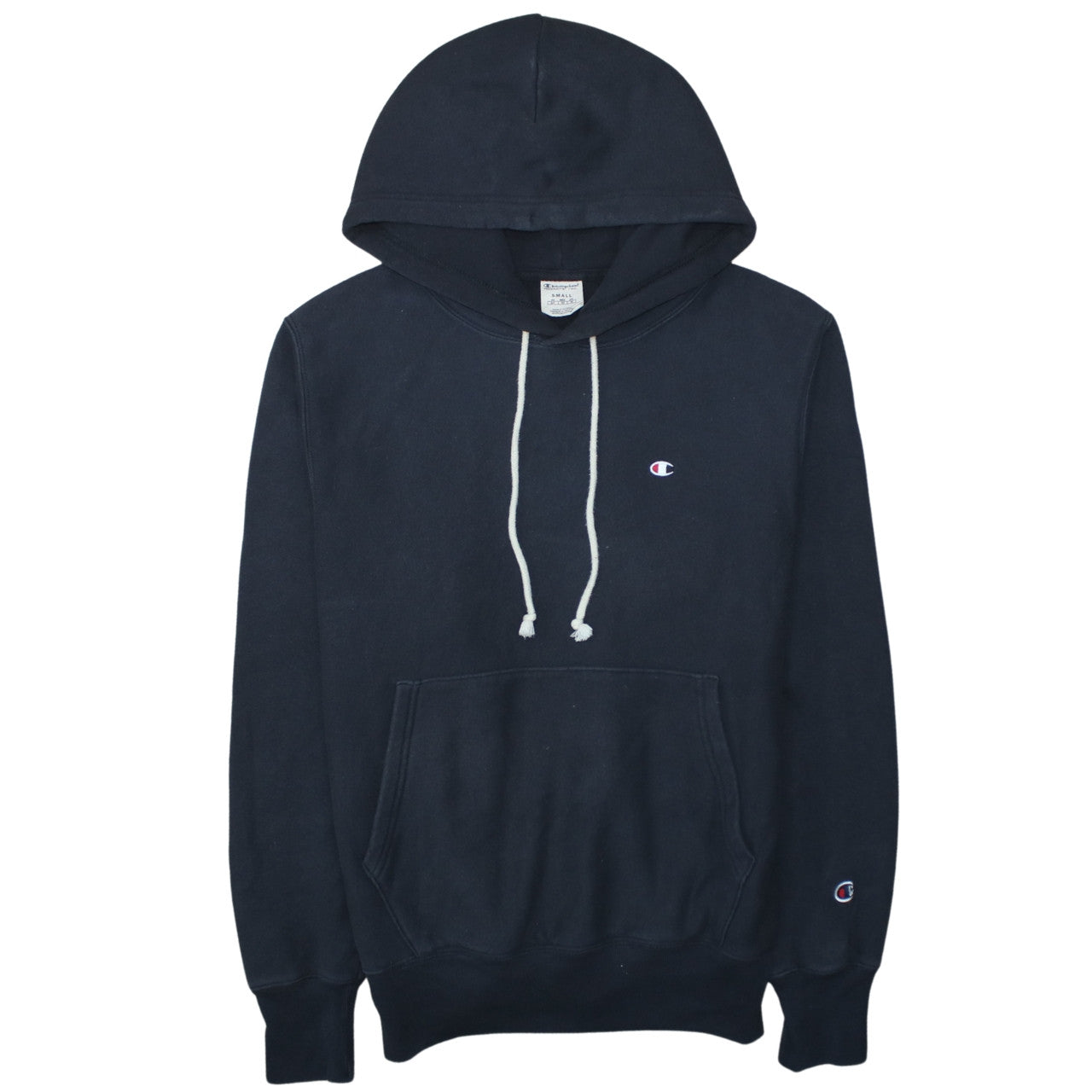 Champion Men's Black Pullover Hoodie Small Regular Fit Cotton Blend
