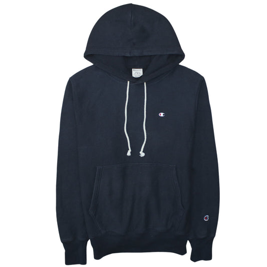 Champion Men's Black Pullover Hoodie Small Regular Fit Cotton Blend