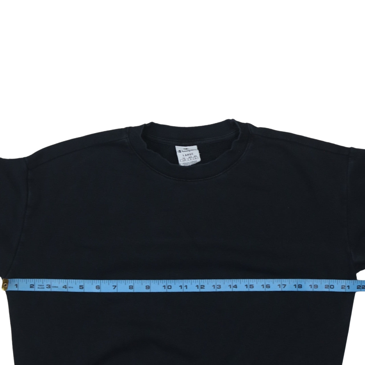 Champion Women's Black Large Pullover Crew Neck Sweatshirt