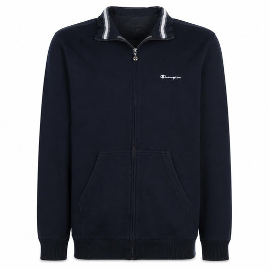 Champion Men’s Black 2XL Track Jacket Full Zip Cotton Blend